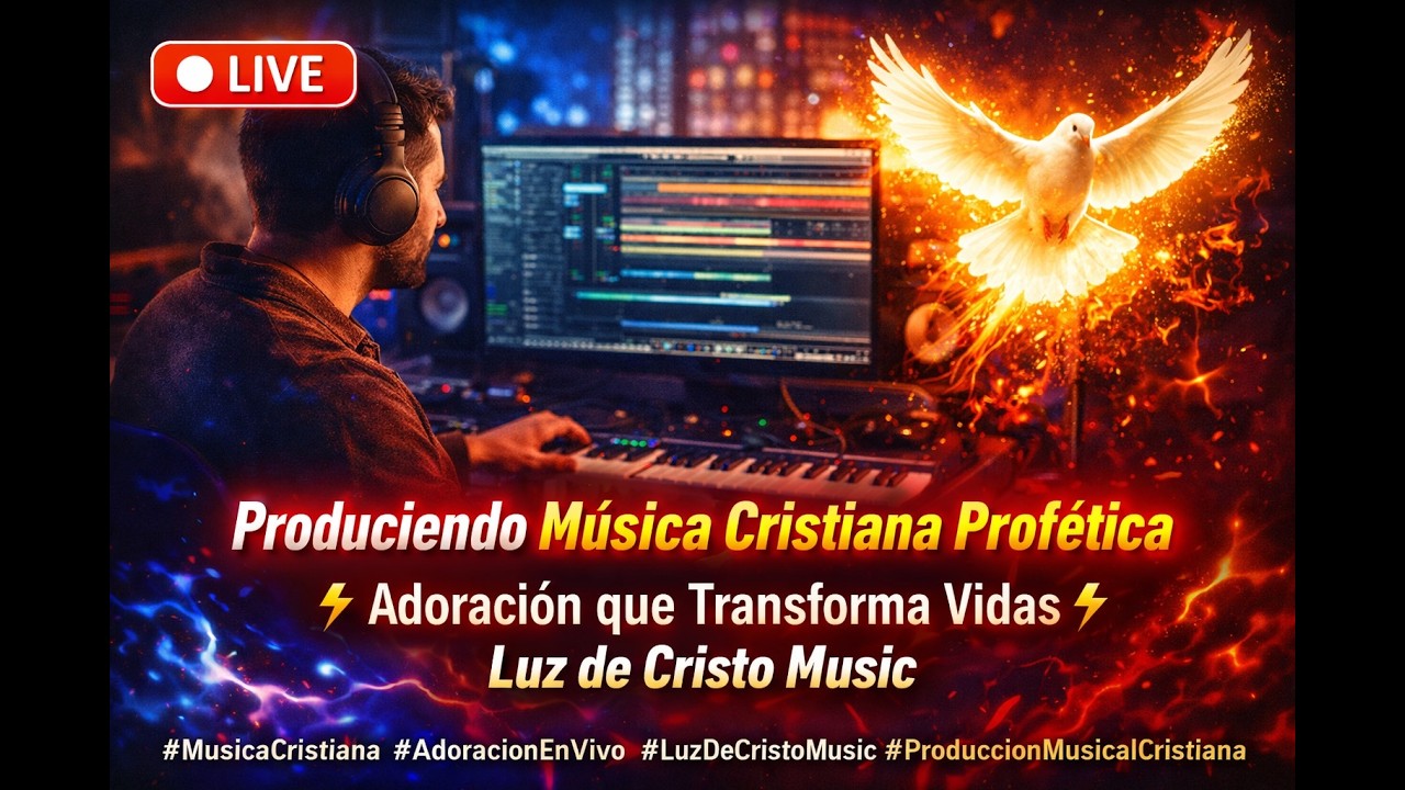 🔴 EN VIVO Produciendo Música Cristiana Profética  Adoración que Transforma Vidas Luz de Cristo Music