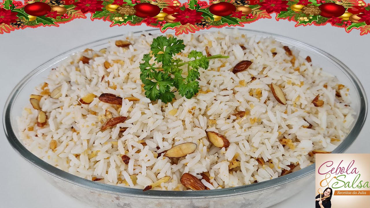 ARROZ COM AMÊNDOAS MAIS FÁCIL QUE VOCÊ JÁ VIU, VOCÊ PRECISA FAZER | Cebola e Salsa