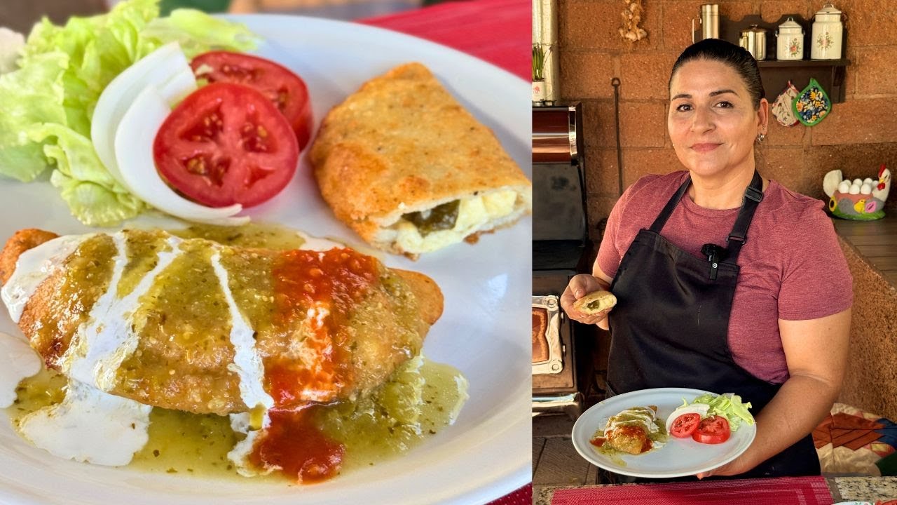 Quesadillas Fritas en Salsa Verde - Empanaditas Rellenas | La Herencia de las Viudas