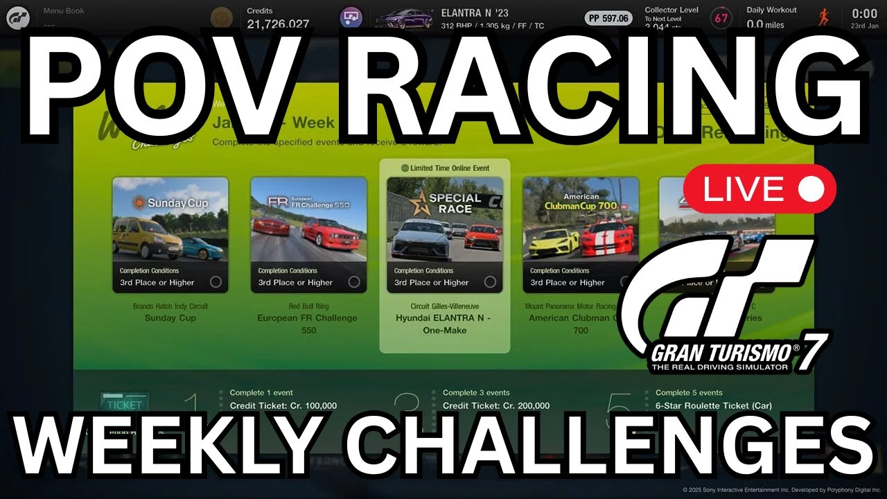 🔴 POV RACING ONBOARD | Weekly Challenges | GT7