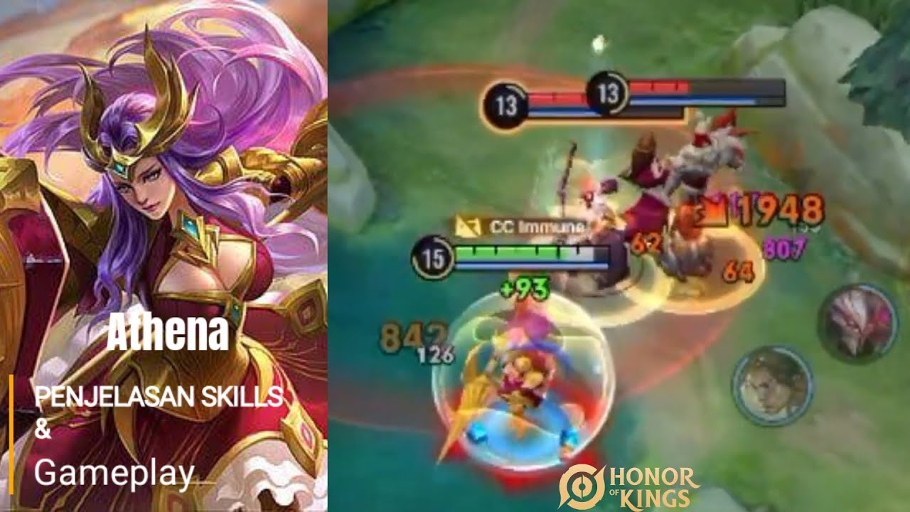 PENJELASAN SKILLS HERO ATHENA - HOK INDONESIA