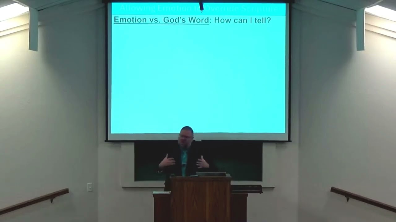 3-8-26 утра - Позволить эмоциям взять верх над Писанием