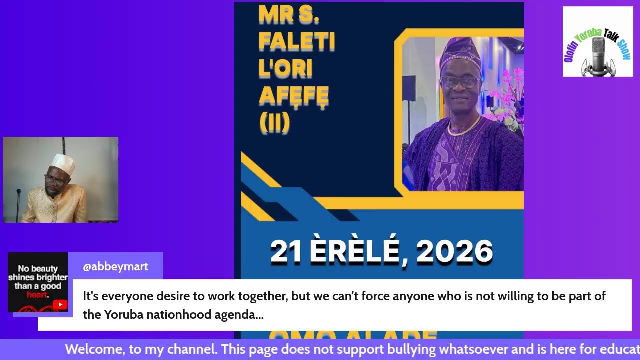ORO GBANKANGBI LATI ENU MR S FALETI. 21/2/2026.