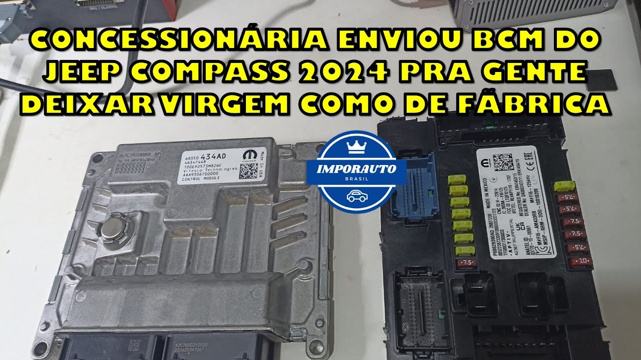 CONCESSIONÁRIA ENVIOU BCM DO JEEP COMPASS 2024 PRA GENTE DEIXAR VIRGEM COMO DE FÁBRICA.