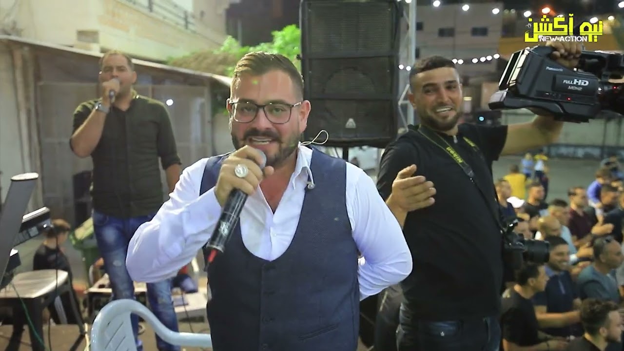 الفنان محمد البرغوثي في اقوى استقبال للعريس صقر دبوس في نعلين رام الله
