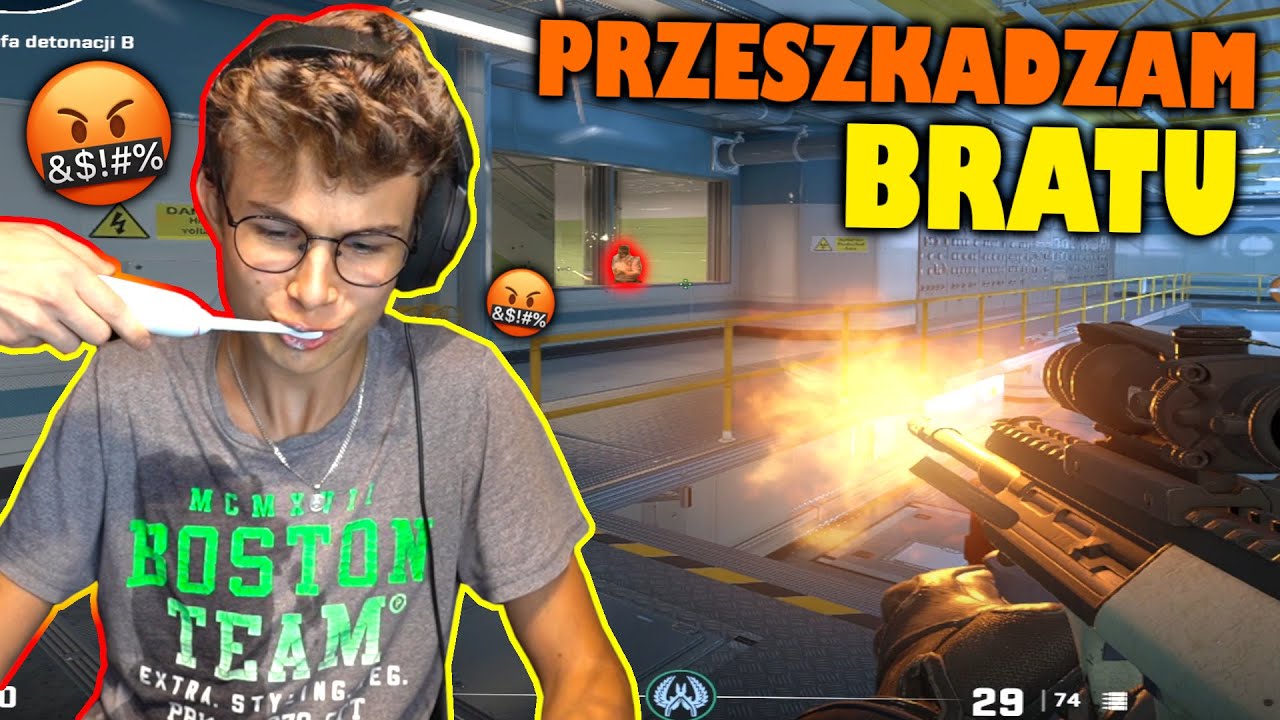 PRZESZKADZAM BRATU W CS2 xD - koniec przyjaźni
