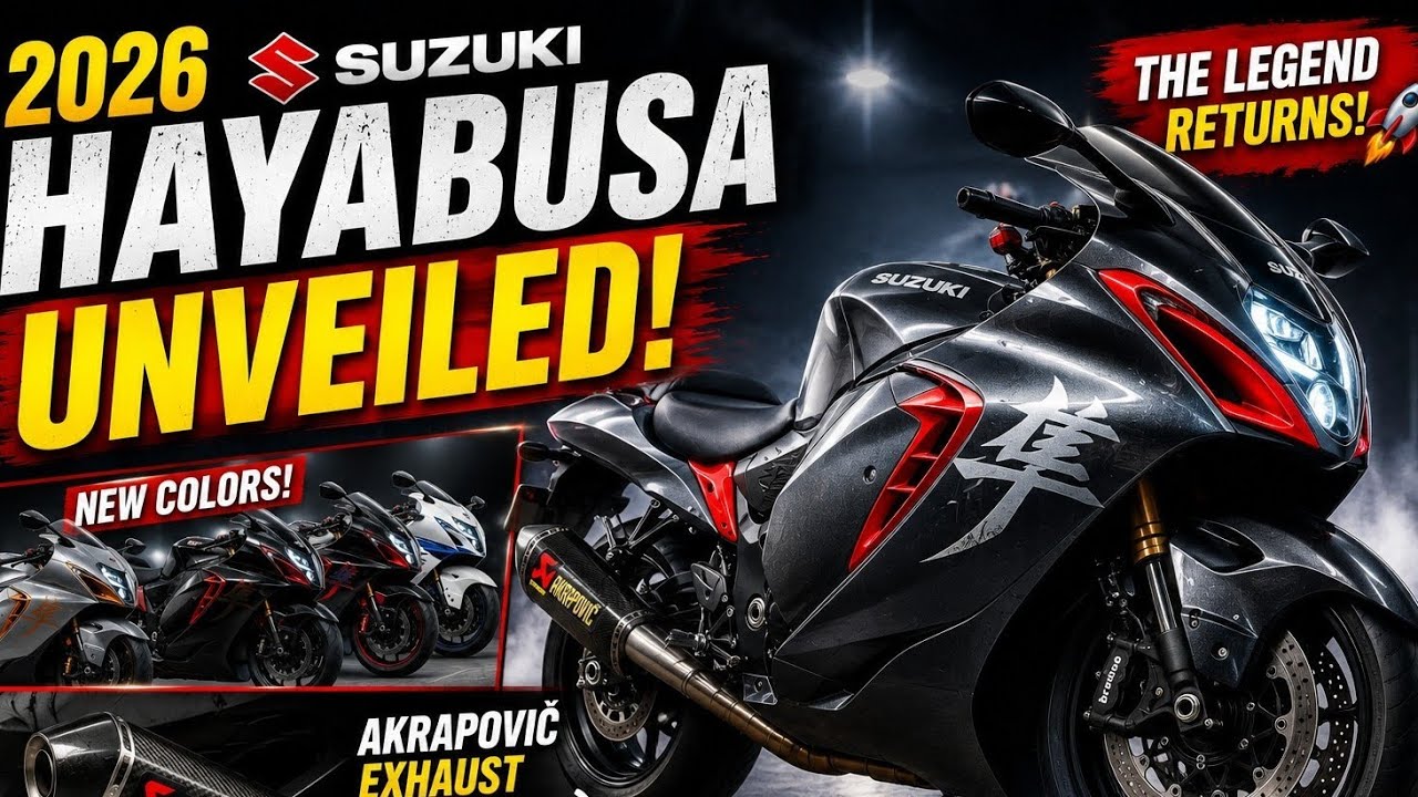 2026 Suzuki Hayabusa UNVEILED! New Colors + Akrapovič Exhaust Sound? 🚀