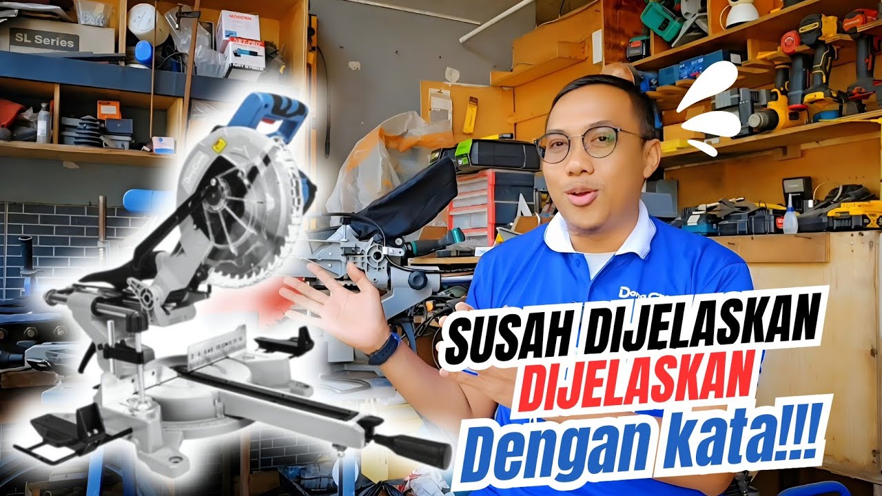 Gak MAHAL bisa presisi!? || Mitter Saw Sliding DongCheng DJX10-255 