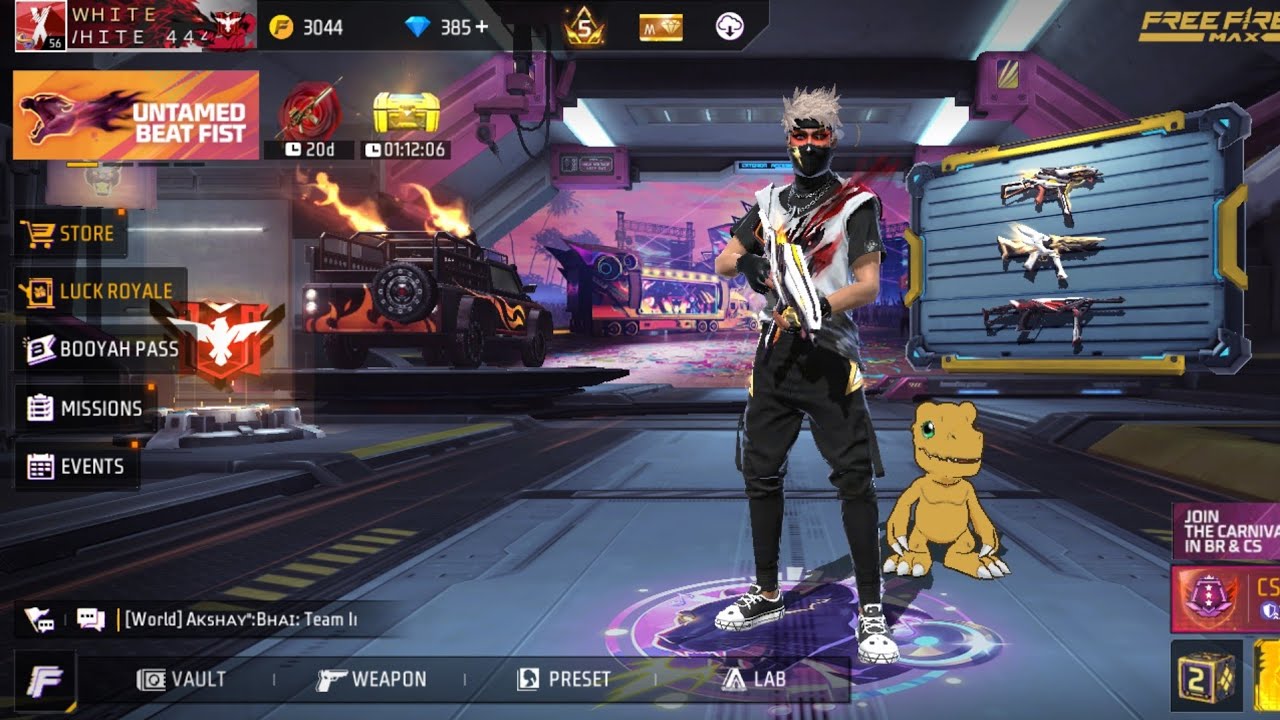 free fire video bear rang mein video