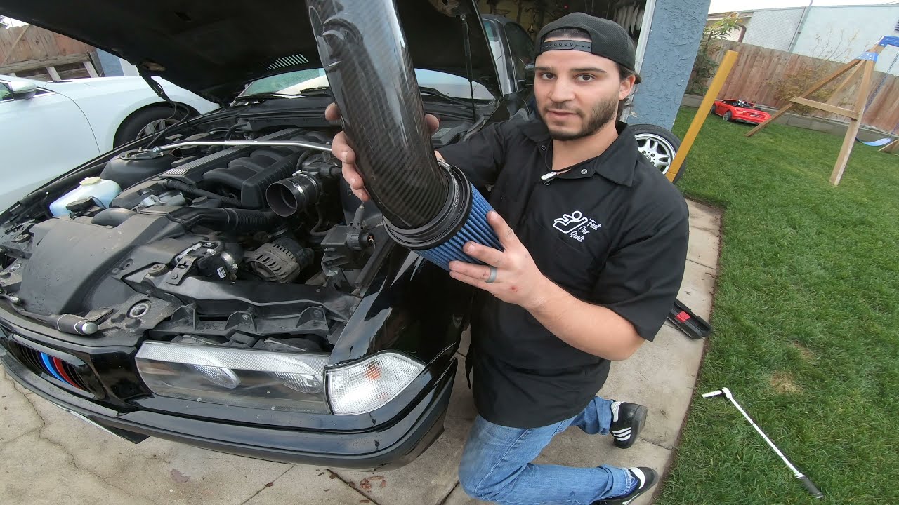 Installing a DINAN cool air intake (CAI) in my E36 BMW