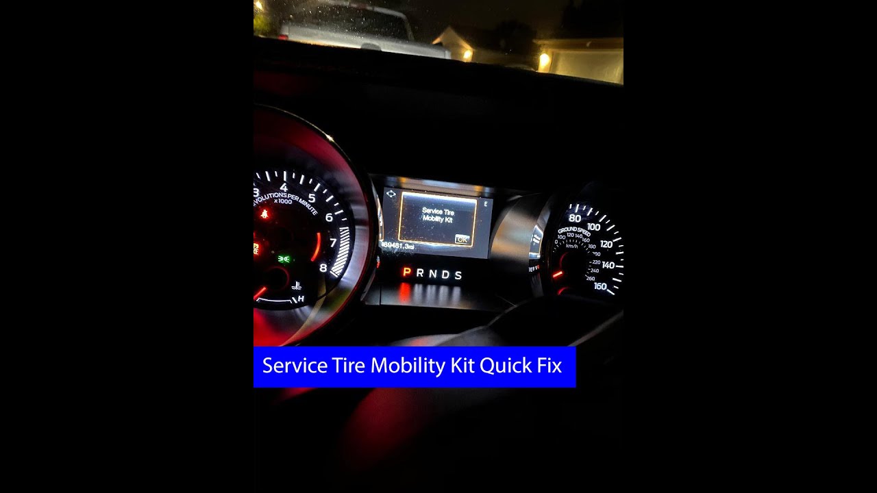 How to Clear the Mustang Service Tire Mobility Kit Warning