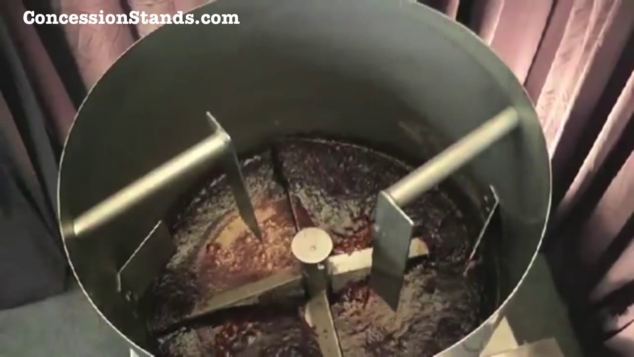 Making Caramel Popcorn in a Cretors Caramelizer   YouTube