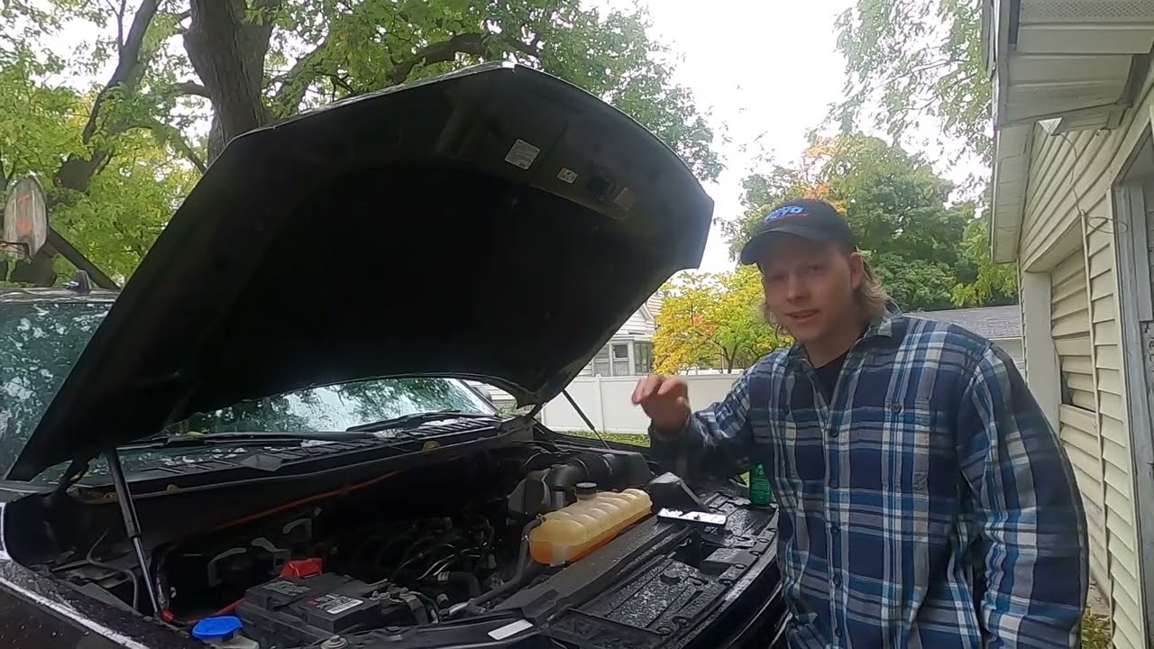 Ford F150 5w-20 oil swap to 5w-50 Before and After
