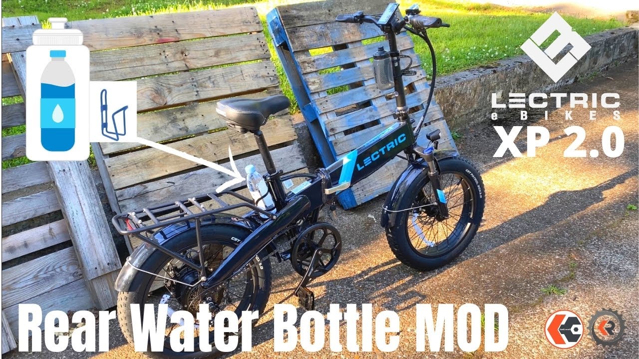 Lectric XP 2.0 Rear Water Bottle MOD - adding a rear water bottle cage to the lock mount