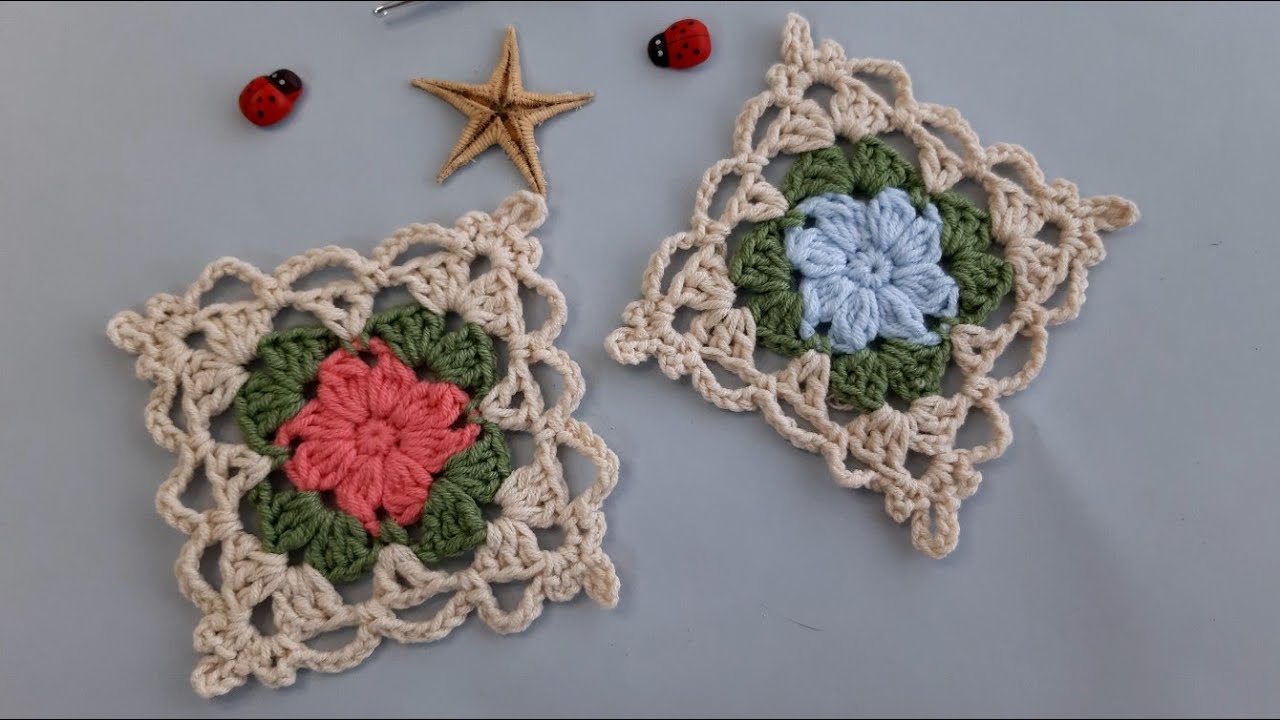 Ben bu çiçekli motiflere bayıldım / #crochet yeni motif modelleri