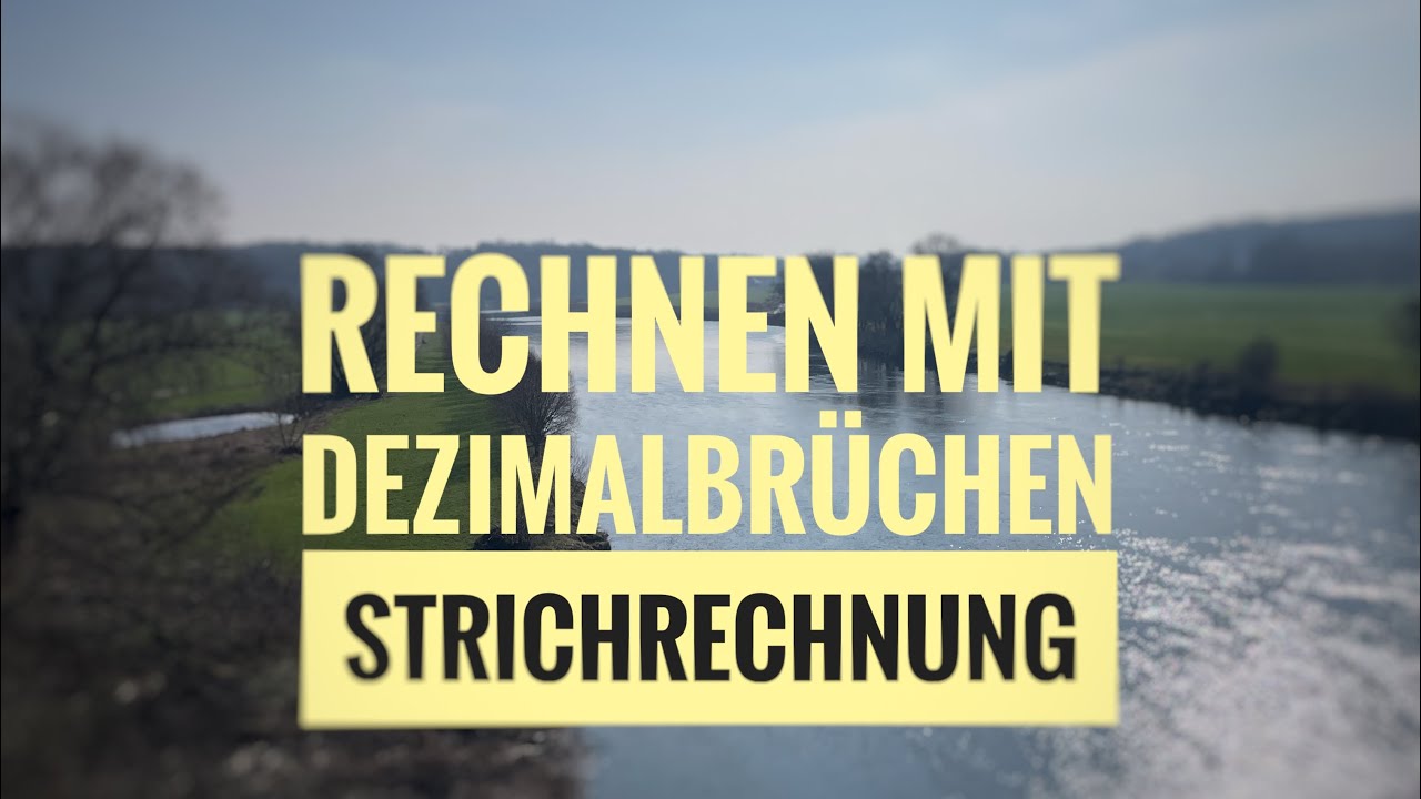 #Strichrechnung bei #Dezimalzahlen