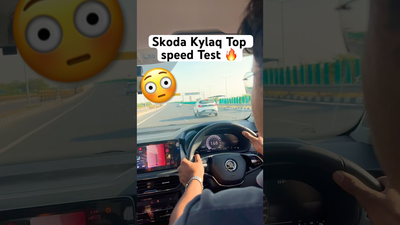 ₹10 lakh में Rocket 🚀@skodaindia #kylaq #topspeed #cars #viralvideo #germancars