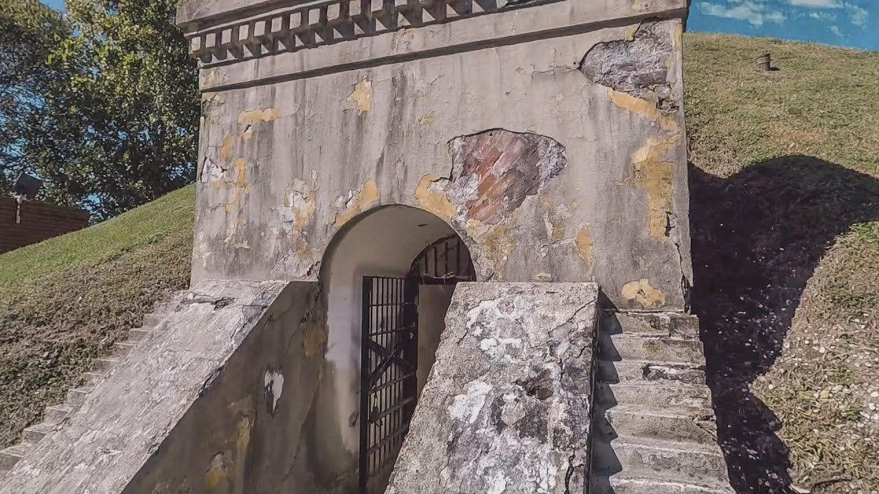 Civil War Relic Camp Parapet in South Louisiana