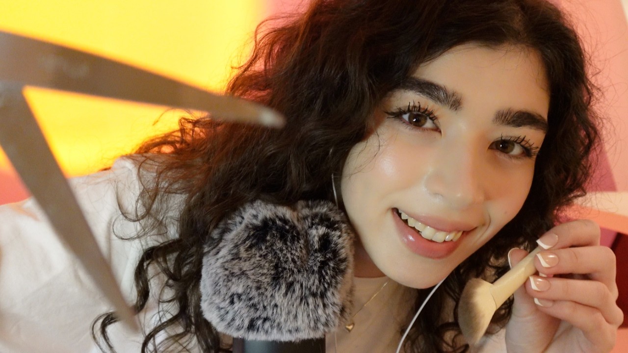 ASMR Personal Attention for Sleep (gentle whispers,face touching,layered sounds..)