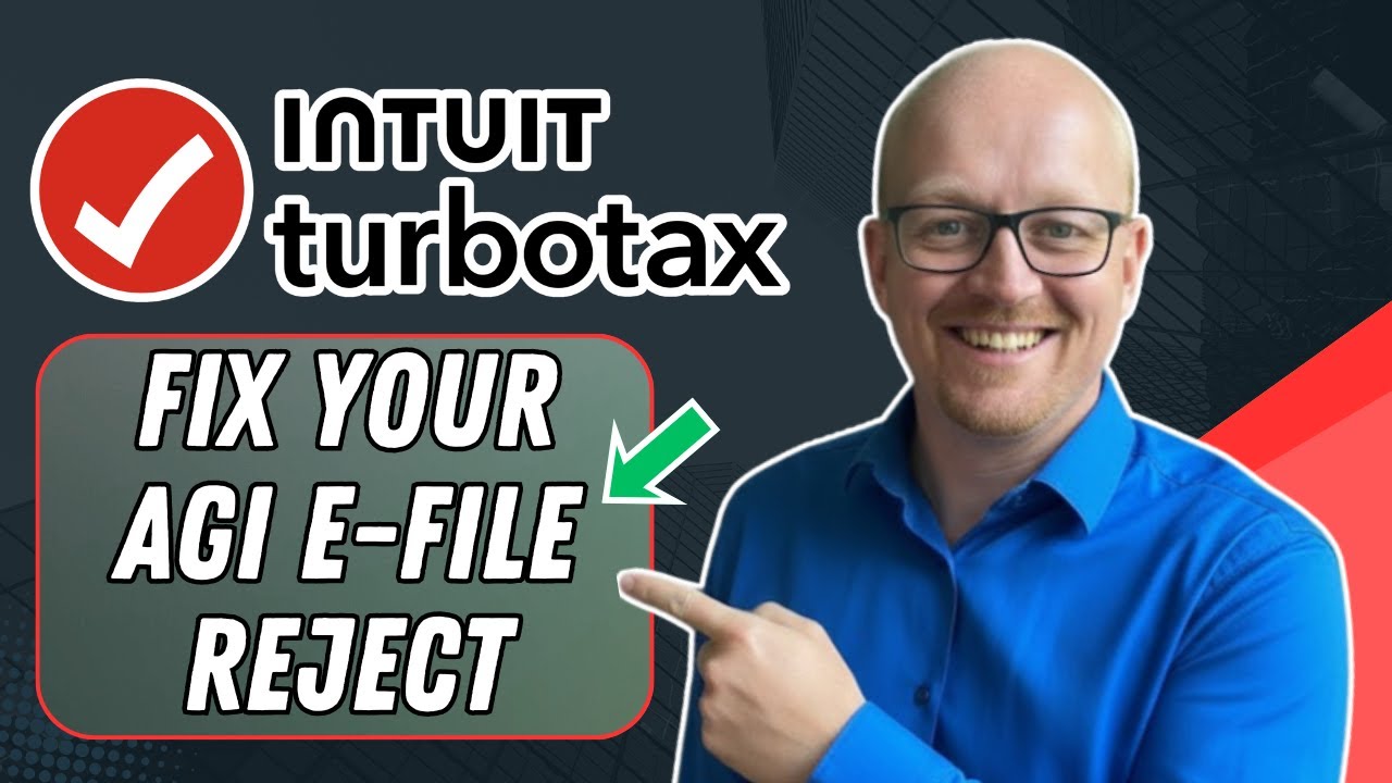 How To Fix Your AGI E-File Reject | 2025 Step-by-Step Guide