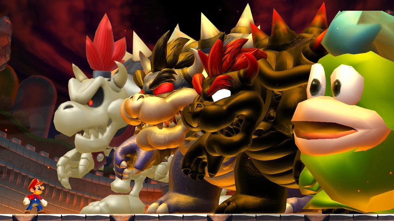 New Super Mario Bros U - Top 6 Final Boss Hacks