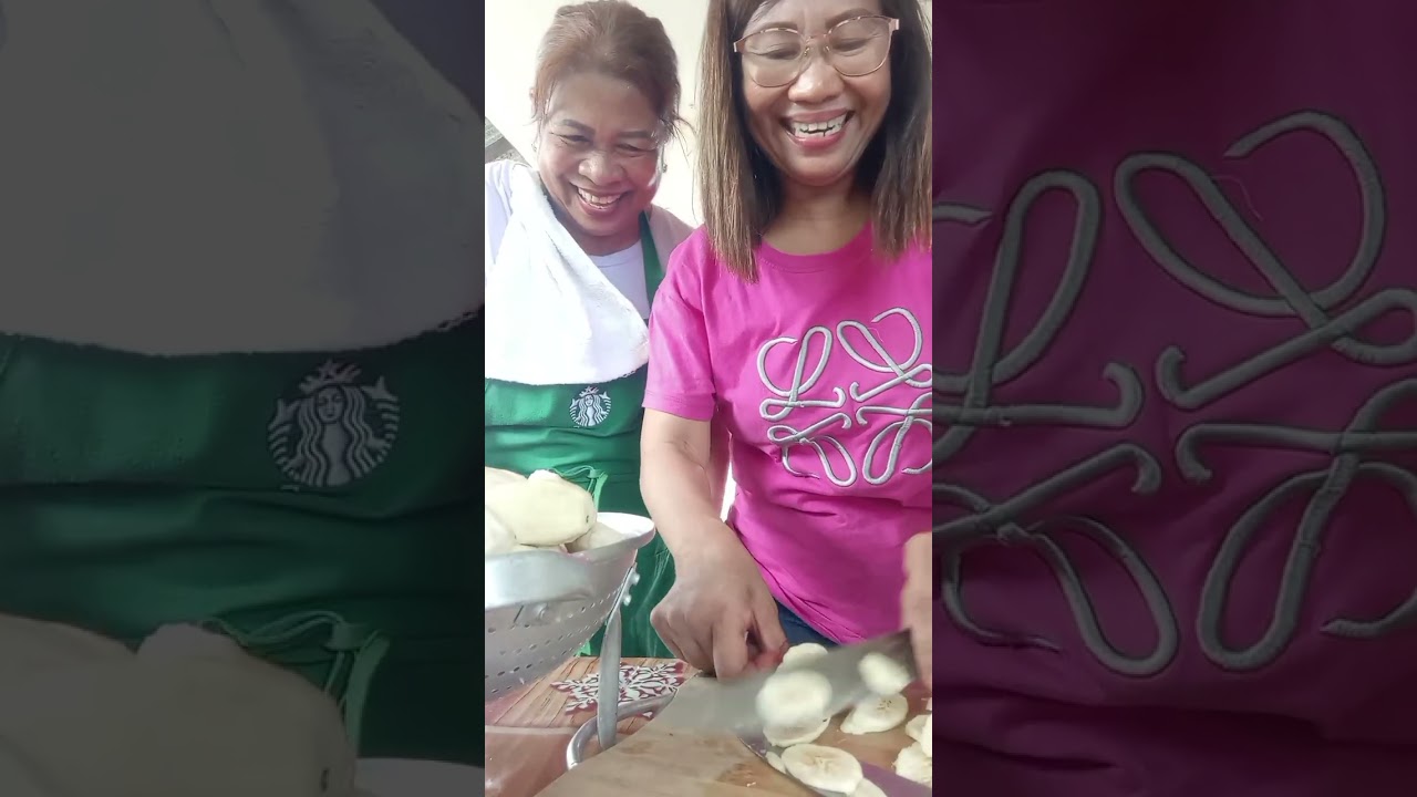  RS &AQ Making bananachips and galunggong sardines with bonding lunch