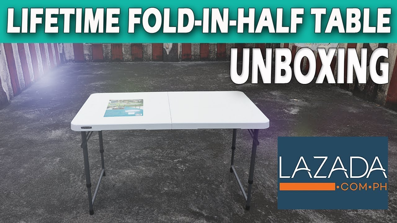 Lifetime Table 42 inch Fold-In-Half (Model 80044) - Lazada Unboxing
