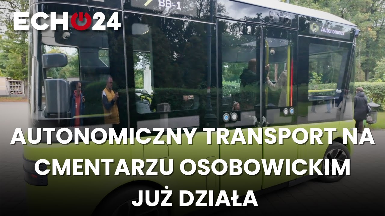 Autonomiczny transport na cmentarzu Osobowickim już działa