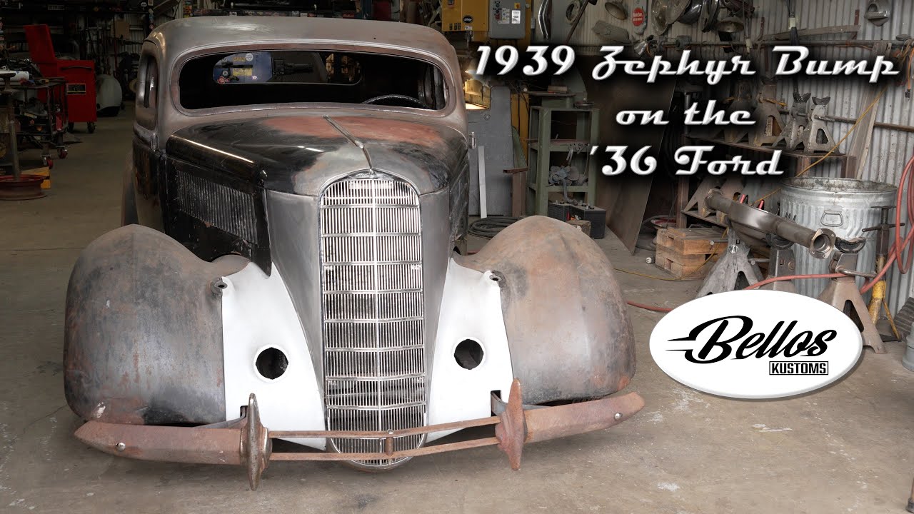 1939 Lincoln Zephyr Bumper on a 1936 Ford