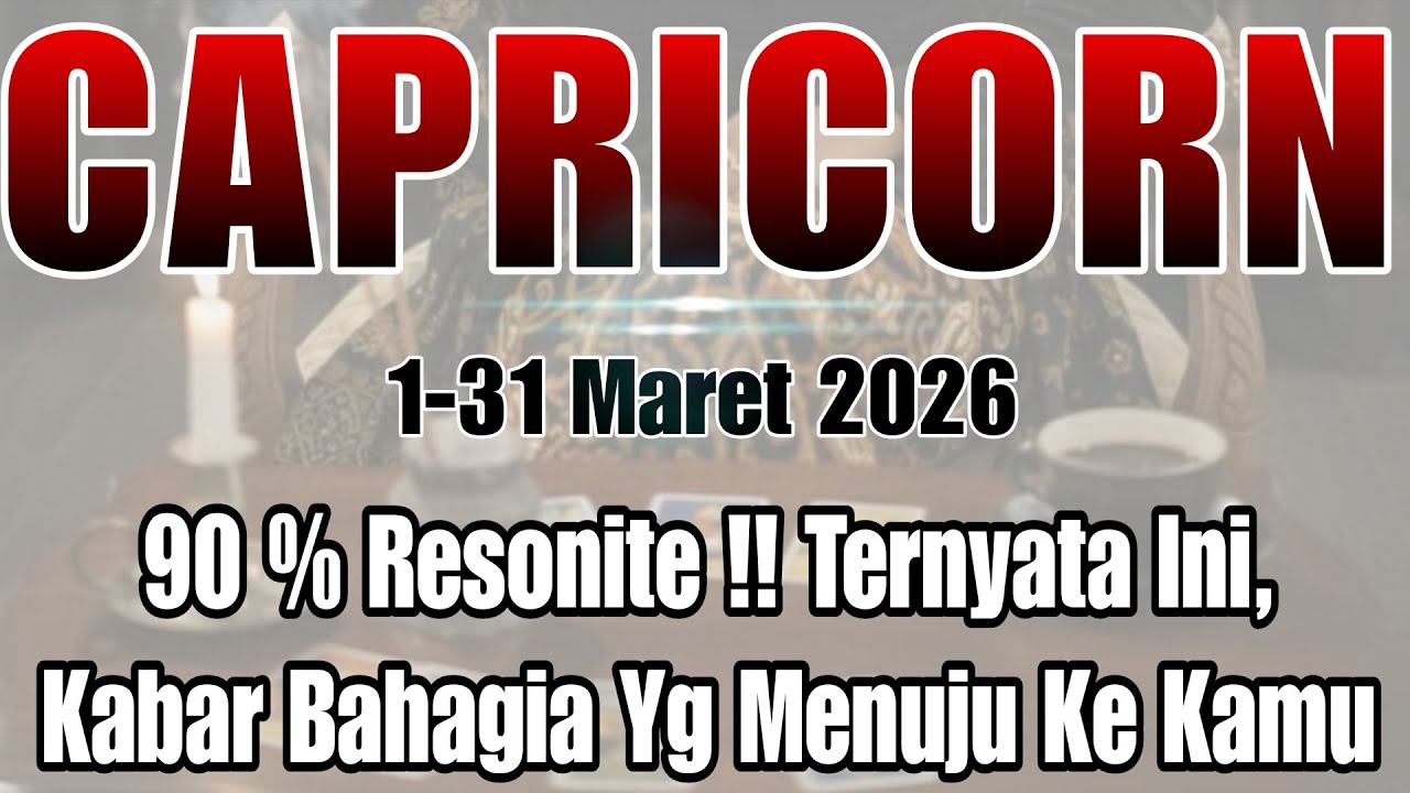 CAPRICORN ♌️ Siap-Siap.. Dalam Waktu Dekat Hidupmu Akan Berubah ke Arah yang Lebih Bahagia [MARET]
