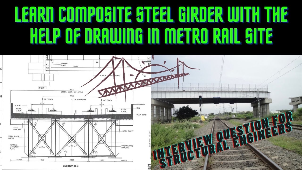 Steel Composite Structure in Metro Rail with drawing #boltedconnection #civilengineering #punemetro