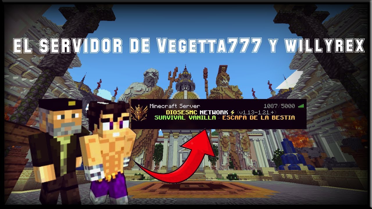 ¡El NUEVO SERVIDOR DE Vegetta y Willyrex YA ESTÁ AQUÍ!| DiosesMC (Minecraft 2025)