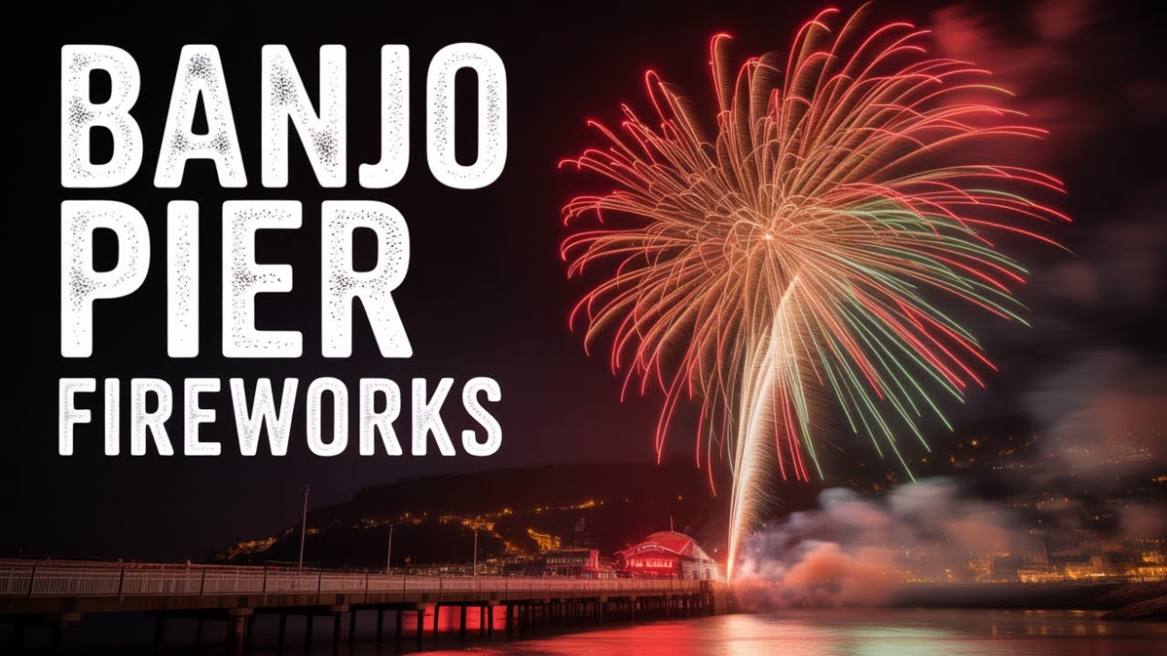 Looe's spectacular New Year's Eve fireworks display captured in stunning 4K