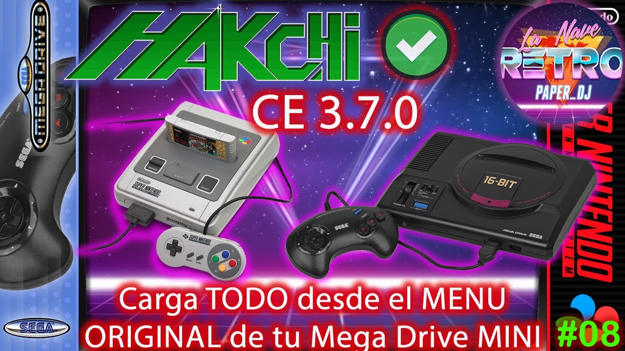 🕒 NOTICIAS #08 | HAKCHI 3.7.0 | MEGA DRIVE Mini HACK con SOPORTE CARPETAS en MENU | SEGA GENESIS 🕒