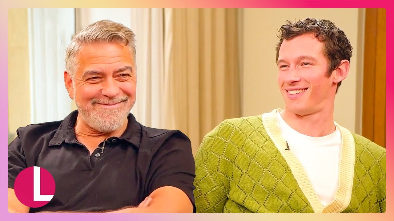 A Very Cheeky Interview! George Clooney & Callum Turner On Their New Film | Lorraine