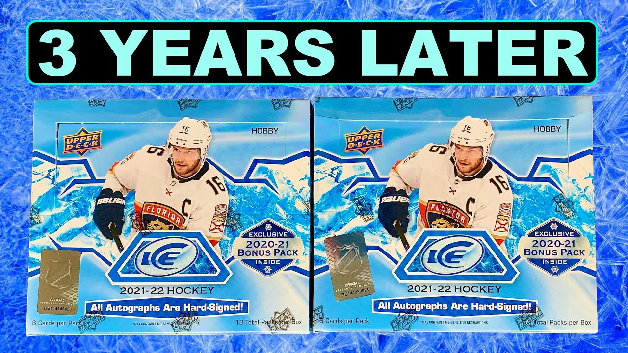 Opening 2 Boxes of 2021-22 Upper Deck Ice Hockey Hobby - 2020-21 Ice Bonus Pack
