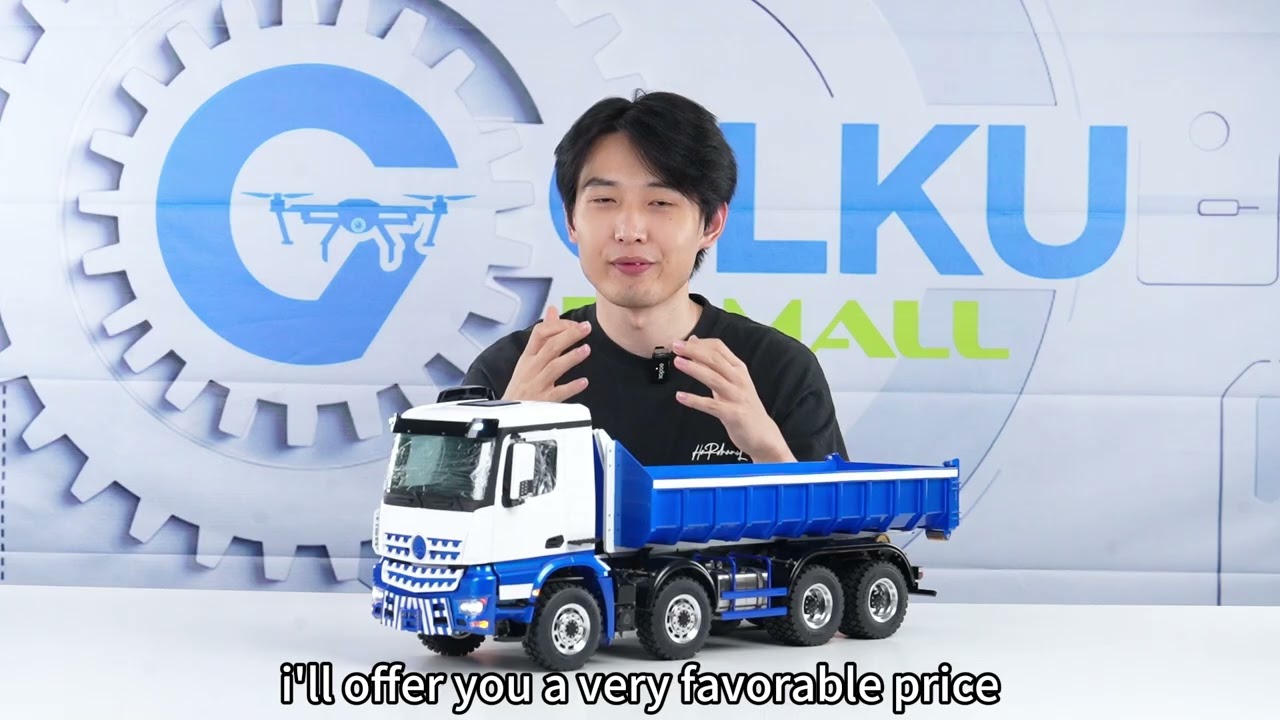 LESU 1/14 Benz 8X8 Hydraulic Roll-on/Roll-off Truck