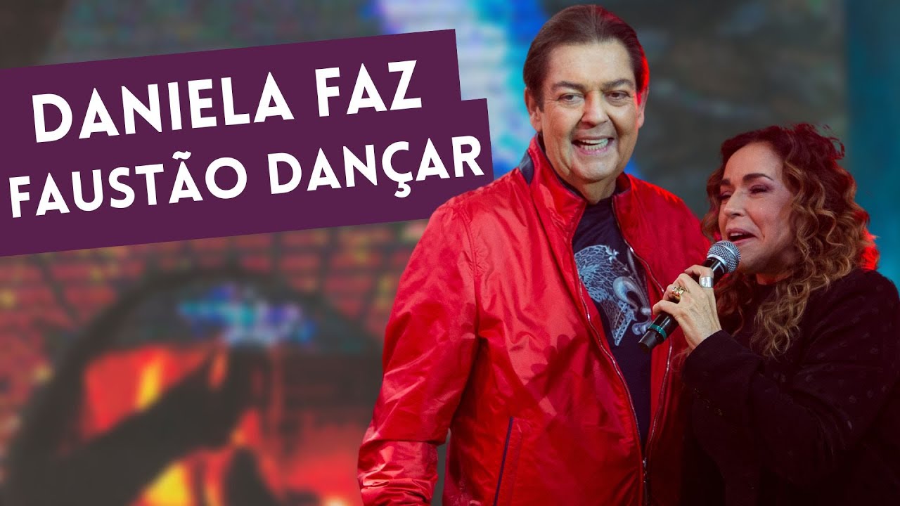 Daniela Mercury surpreende Faustão e faz apresentador dançar