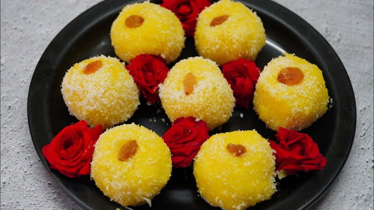 ಕೇವಲ 4 ವಸ್ತು ಬಳಸಿ ಬೇಕರಿ ರೀತಿ ಲಾಡು 10 ನಿಮಿಷದಲ್ಲಿ ಮಾಡಿ | Instant Coconut Ladoo - Easy Coconut Laddu
