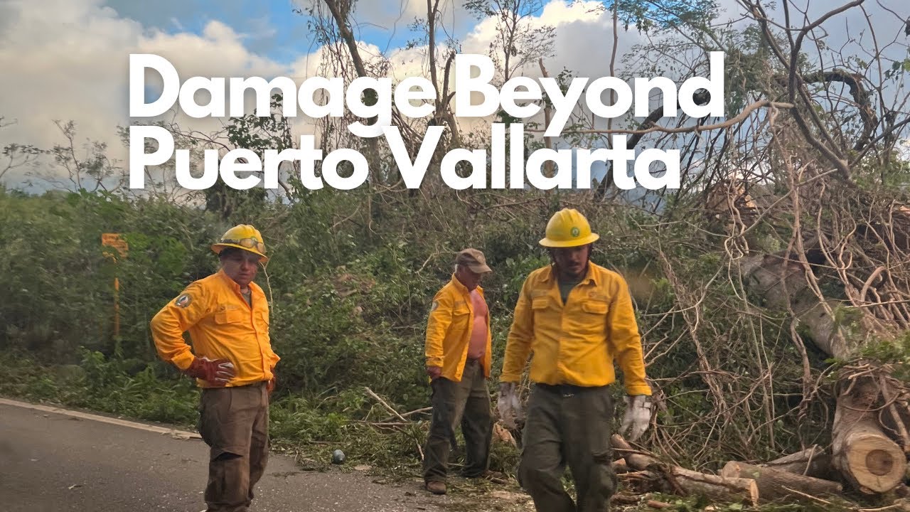 Hurricane Lidia Impact On The Roads South Of Puerto Vallarta Mexico