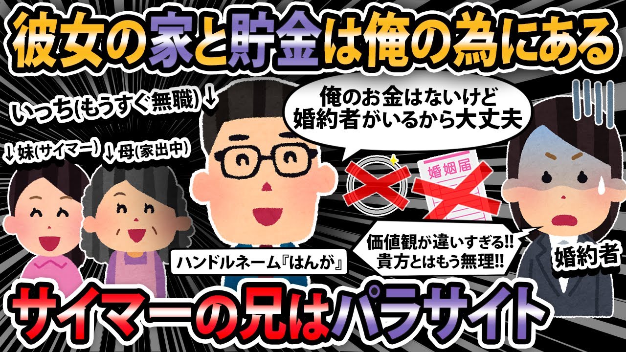 【報告者キチ 】彼女の家と貯金は俺のためにある！婚約者は金持ってるし、２万の婚約指輪あげたし！【2ch・ゆっくり解説】