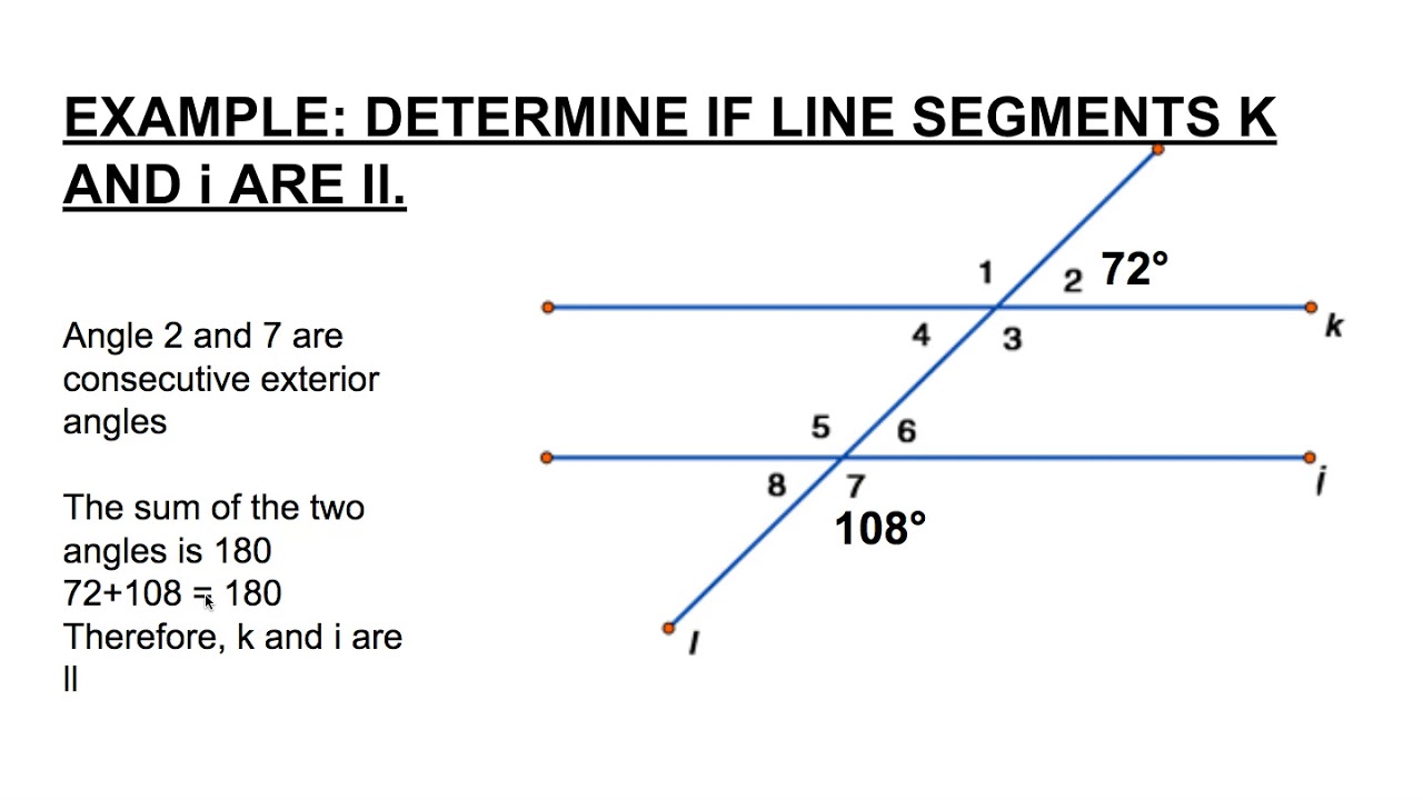 Consecutive Interior and Exterior angle