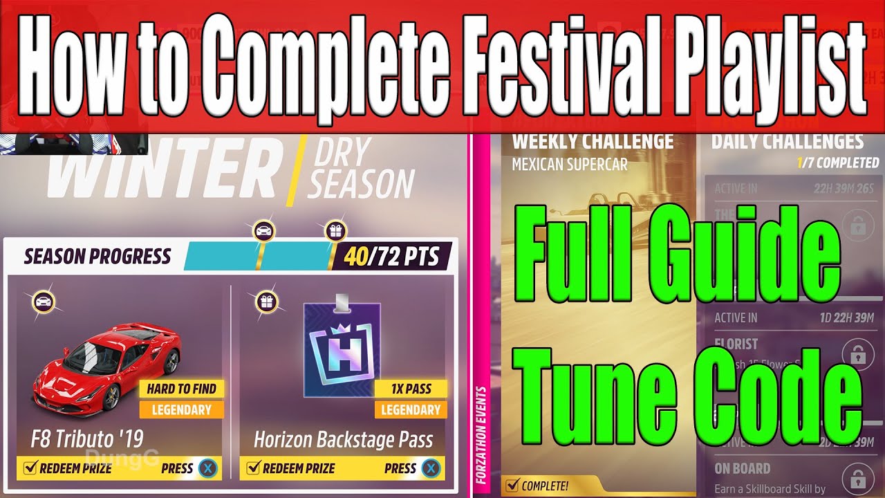 Forza Horizon 5 How to Complete Festival Playlist Winter Season Series 46 Full Guide, Tune Code