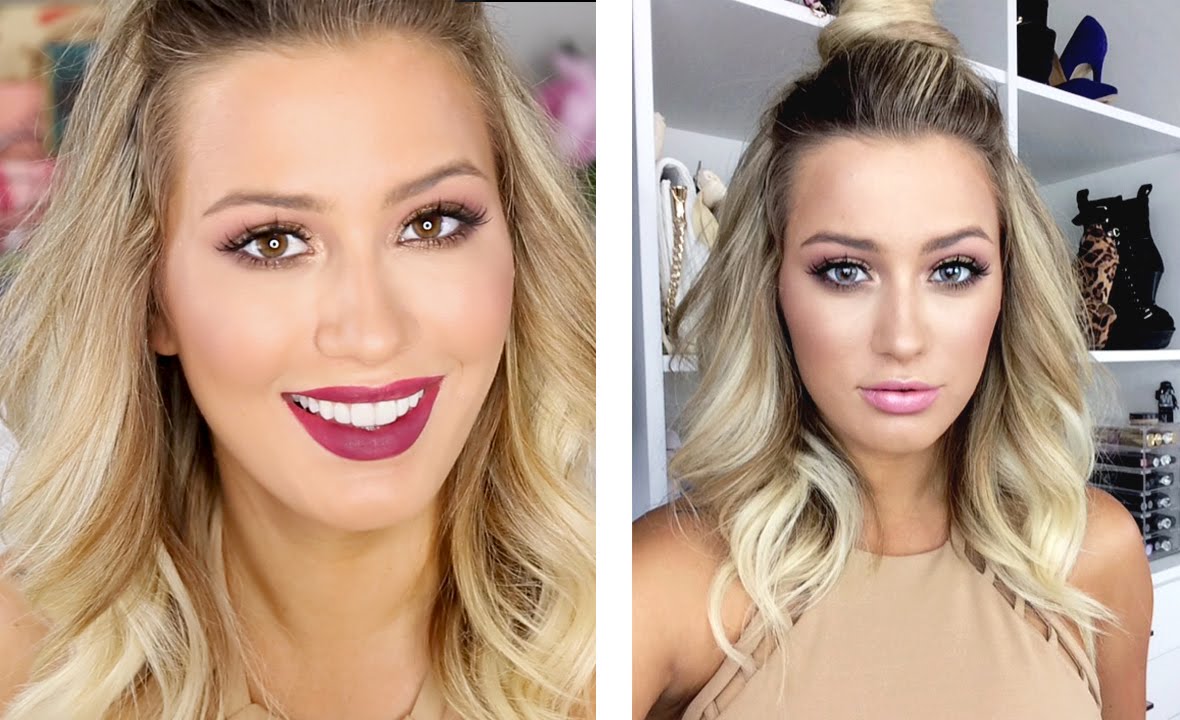 Dusty Rose/ Antique Gold Smokey Eye- Brown AND Blue eyes