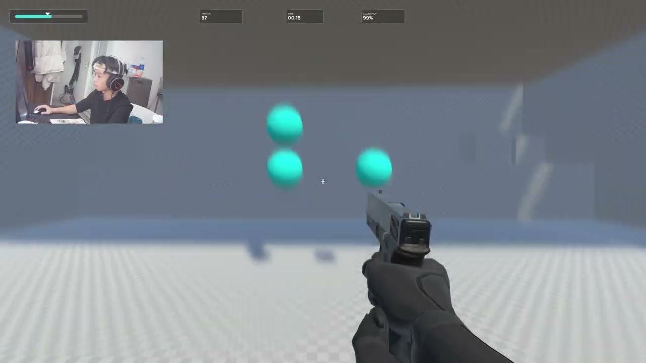 New Record 169 Aimlabs Gridshot 3x3!