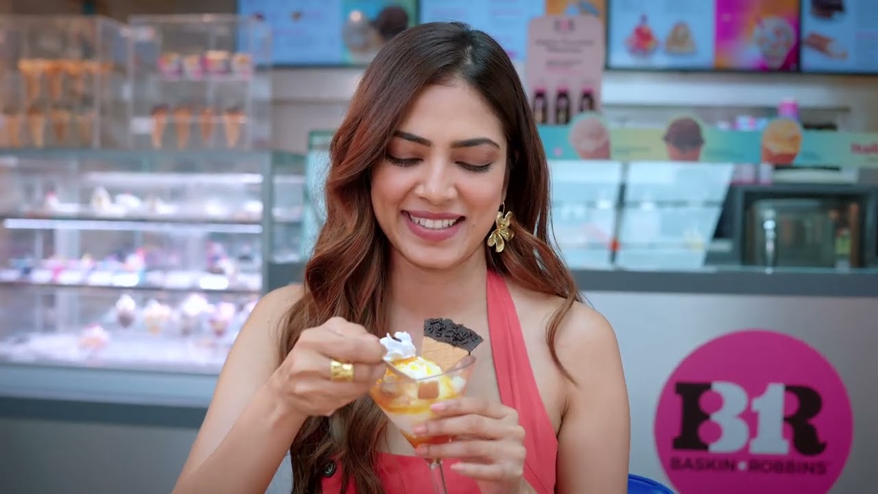 Get a Scoop of this with Malavika Mohanan ft Italian Gelato Sundaes