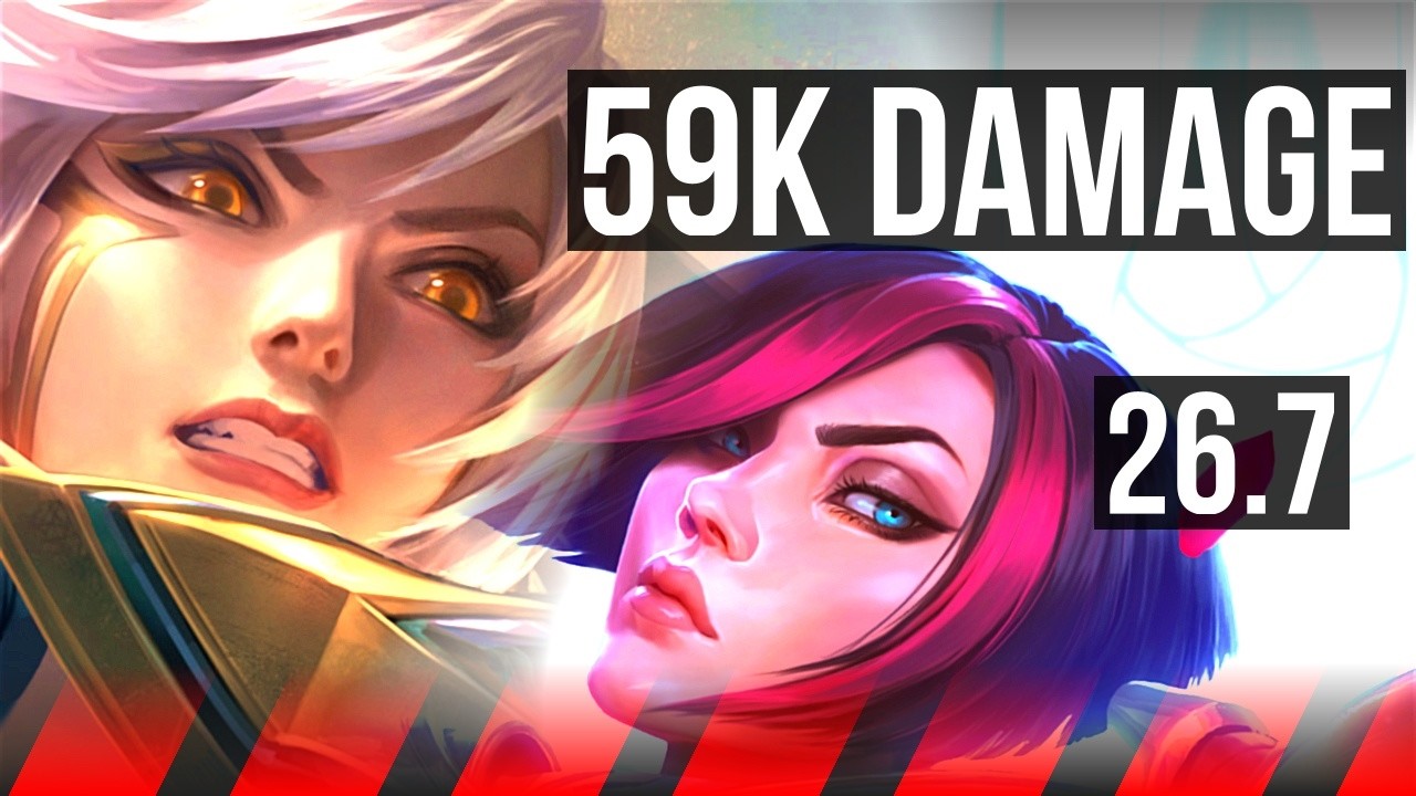 RIVEN vs FIORA (TOP) | 59K damage, Good KDA: 25/2/1 | KR Master | 26.7