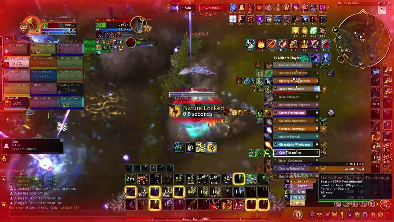 THE TEAM FIGHT WAS WILD - BALANCE DRUID PVP - TOPPING THE DPS CHARTS - 11.0.5 PVP GAMEPLAY