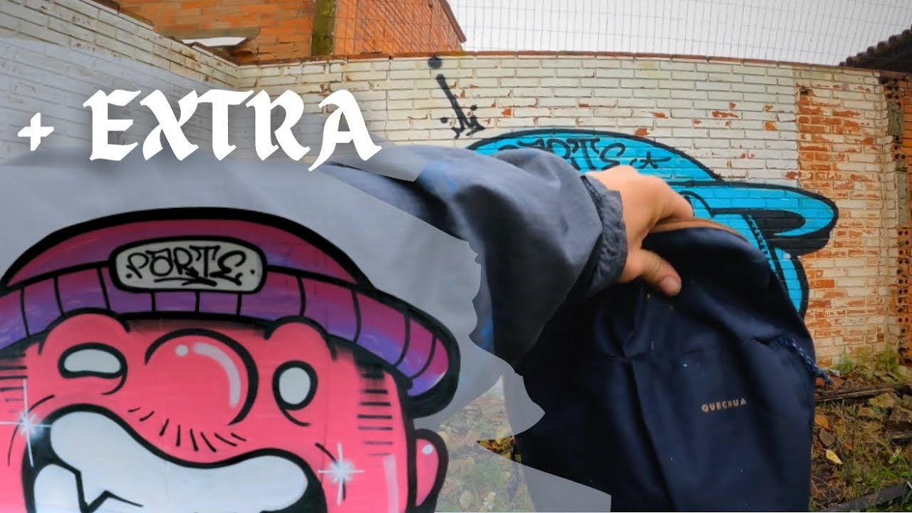 💥GRAFFITI - Dois Personagens Feito com Spray na Rua