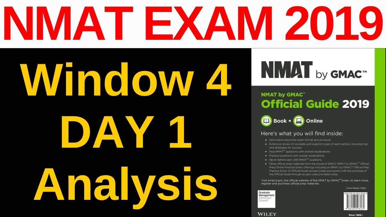 NMAT Exam 2019 Analysis [Window 4 Day 1] Must Watch Before Exam